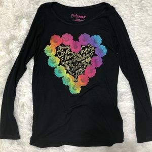 Girls long sleeve black shirt